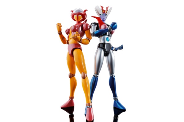 Mazinger Z Soul of Chogokin Diecast Action Figures GX-08R Aphrodai A vs GX-09R Minerva X 16 cm