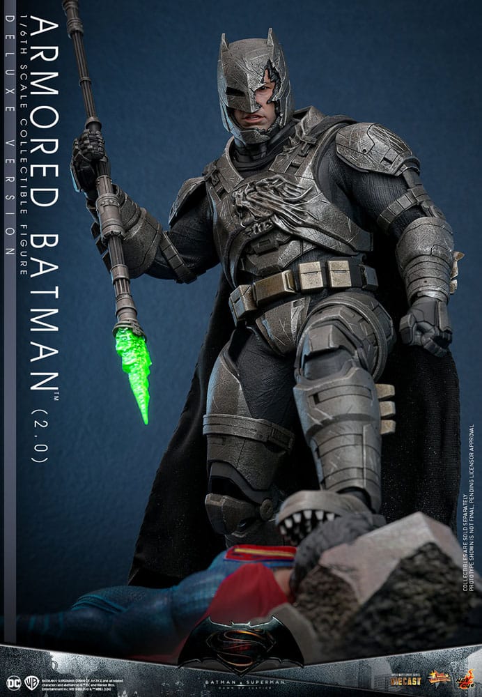 Batman v Superman: Dawn of Justice Movie Masterpiece Action Figure 1/6 Armored Batman 2.0 (Deluxe Version) 33 cm - immagine 4