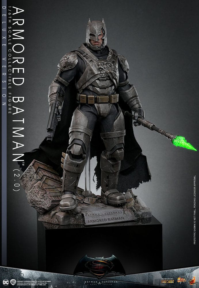 Batman v Superman: Dawn of Justice Movie Masterpiece Action Figure 1/6 Armored Batman 2.0 (Deluxe Version) 33 cm - immagine 6