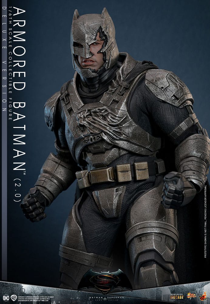 Batman v Superman: Dawn of Justice Movie Masterpiece Action Figure 1/6 Armored Batman 2.0 (Deluxe Version) 33 cm - immagine 7