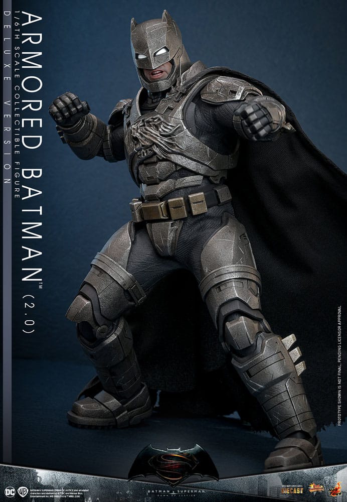 Batman v Superman: Dawn of Justice Movie Masterpiece Action Figure 1/6 Armored Batman 2.0 (Deluxe Version) 33 cm - immagine 8