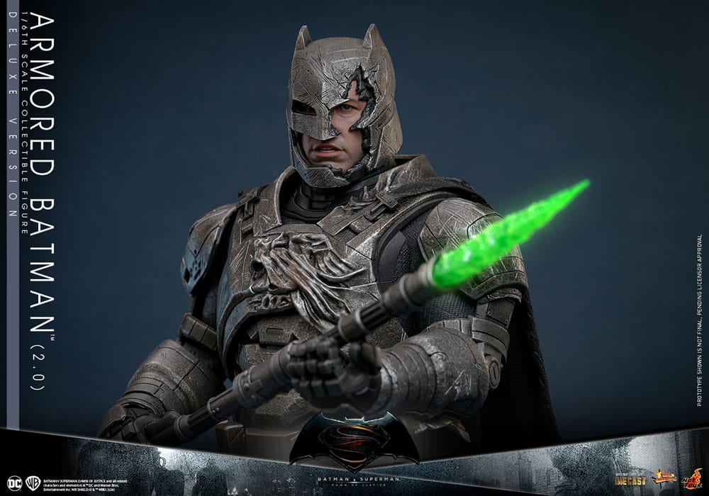 Batman v Superman: Dawn of Justice Movie Masterpiece Action Figure 1/6 Armored Batman 2.0 (Deluxe Version) 33 cm - immagine 10