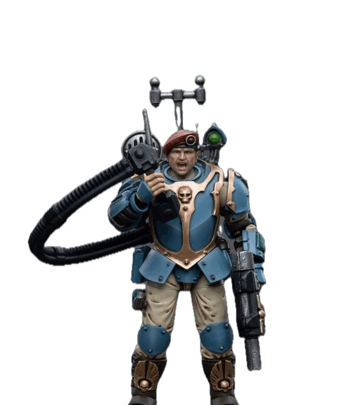 Warhammer 40k Astra Militarum Tempestus Scions Command Squad 55th Kappic Eagles Vox Operator