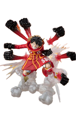 One Piece Figuarts ZERO Extra Battle PVC Statue Monkey D. Luffy -Gum Gum Hawk Gatling- 19 cm