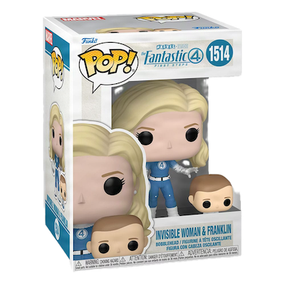 The Fantastic Four POP! & Buddy Invisible Woman & Franklin 9 cm