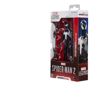 Spider-Man 2 Marvel Legends Peter Parker (Black Suit) 15 cm