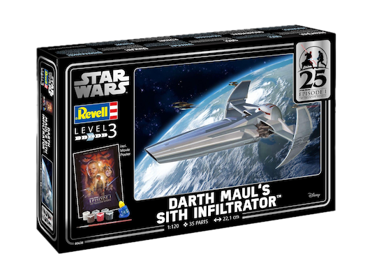 Star Wars Episode I Model Kit Gift Set 1/120 Darth Maul's Sith Infiltrator 22 cm Model kit Star Wars
