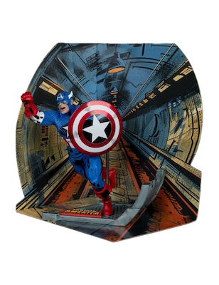 Mc Farlane Toys Marvel Comics Captain America 100 1/10 Scale Statue