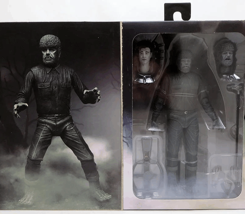 Universal monsters 7 Inch Action Figure Ultimate - Wolf Man Black & White