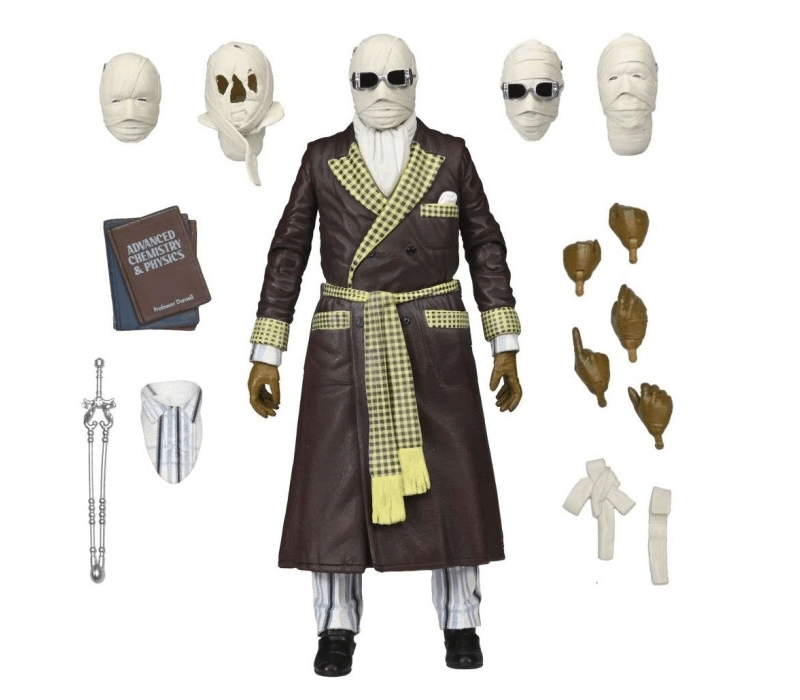 Neca Universal Monsters Ultimate Invisible Man Kemp House Color Version