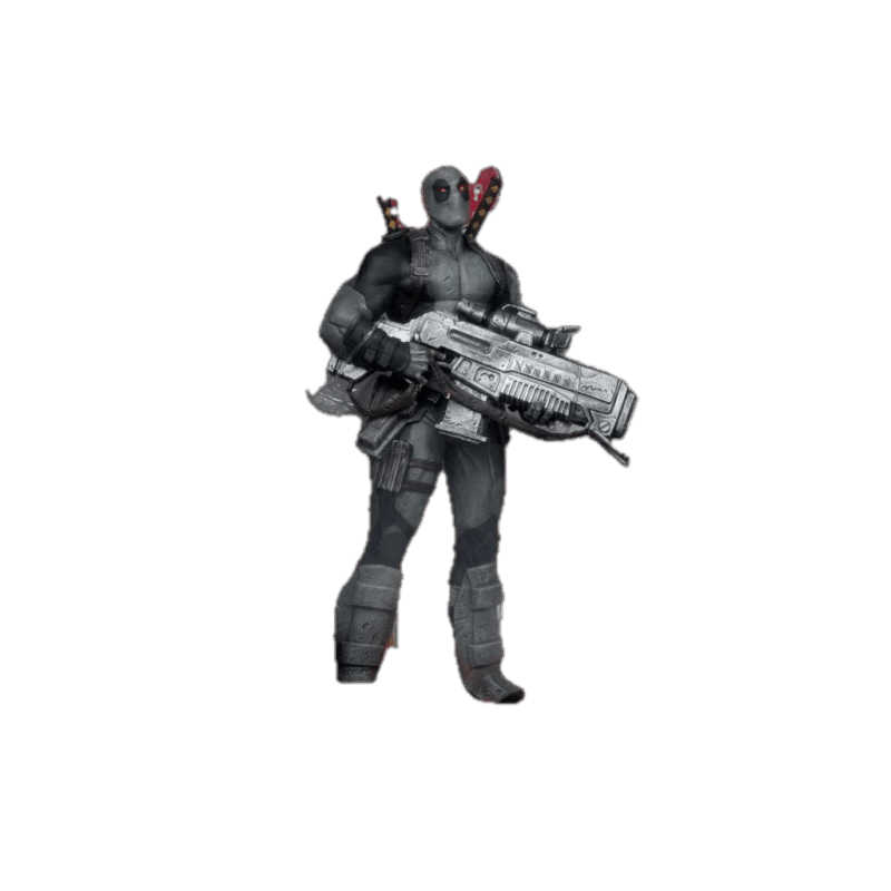 Marvel Collection W5 1:6 Deadpool (Deadpool #1) Grey Suit Figure