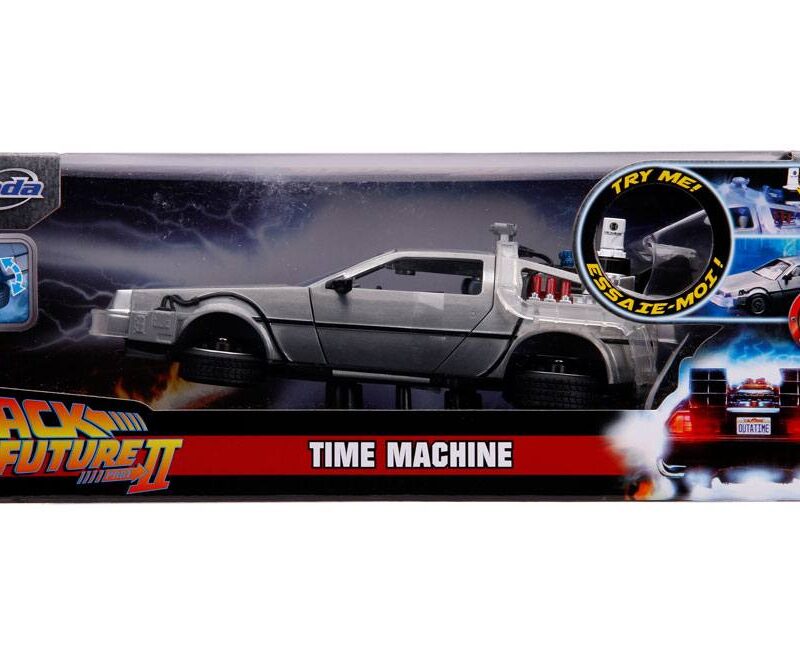 Back to the Future II Hollywood Rides Diecast Model 1/24 DeLorean Time Machine
