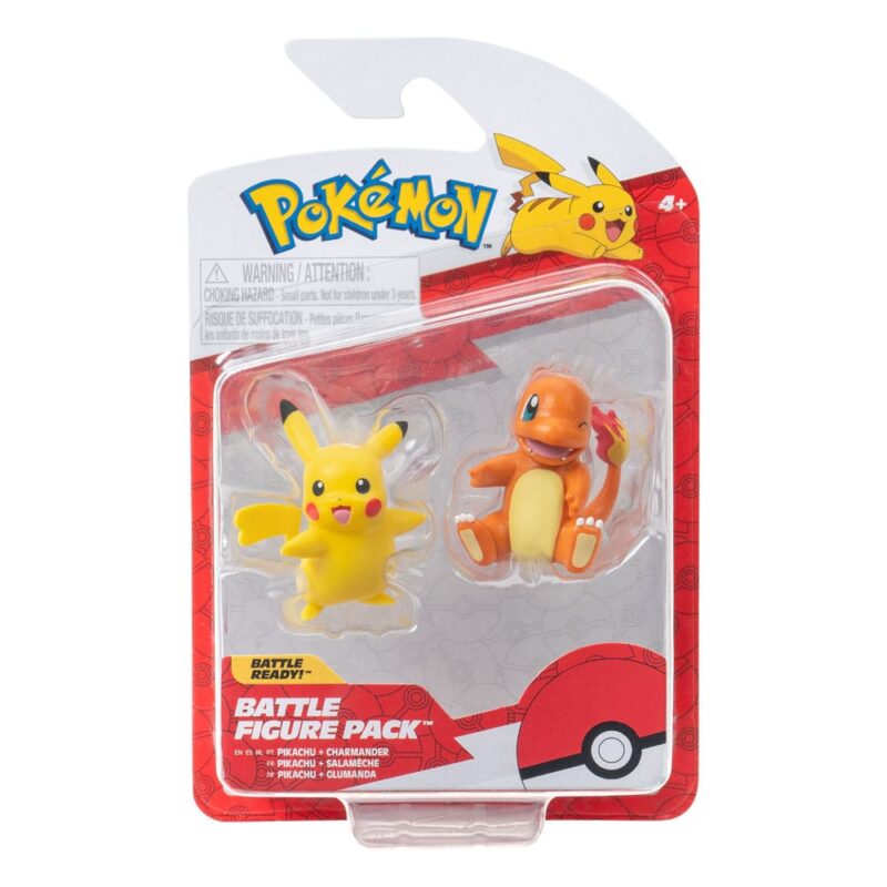 Pokémon Battle Figure First Partner Set Charmander #2 & Pikachu (female)