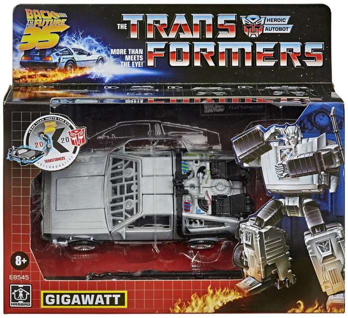 Transformers X Back To The Future Delorean Gigawatt Action Figure