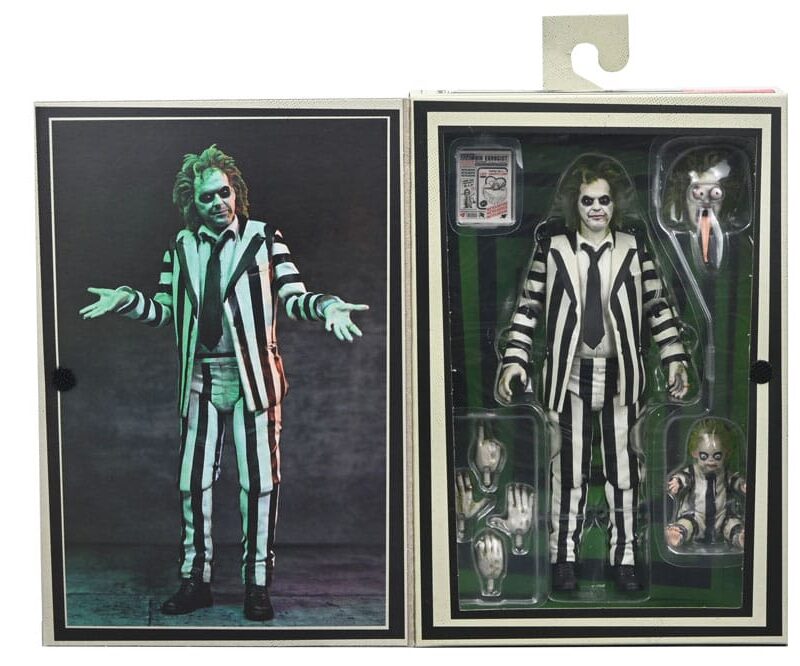 Beetlejuice Beetlejuice Action Figure 7 Scale Ultimate Striped Suit Beetlejuice 18 cm