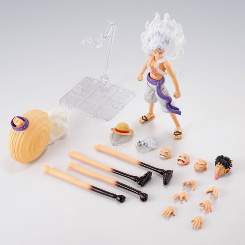 One Piece S.H.Figuarts Action Figure Monkey D. Luffy Gear 5 -Future Island Egghead- 15 cm