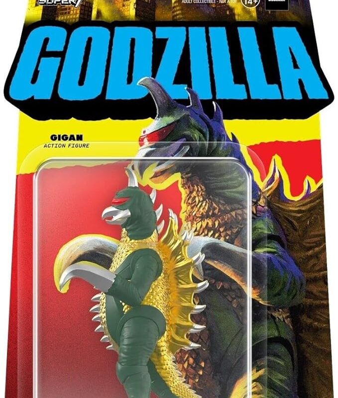 Action figure Super7 di Godzilla: Gigan dal film del 1972 Godzilla vs Gigan si unisce alla gamma di action figure di Super7.
