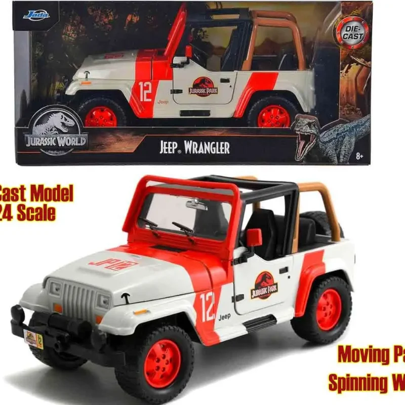 Jurassic Park - 1992 Jeep Wrangler Yj Sahara - 1:24 Die-Cast Model