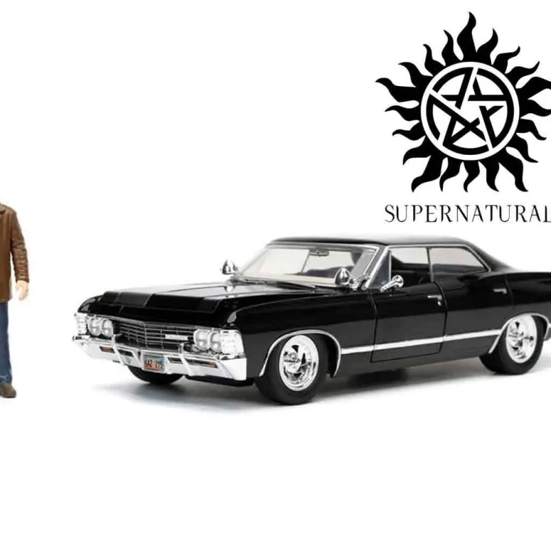 Supernatural - 1967 Cheavy Impala With Dean Winchester - 1:24 Die-Cast Model