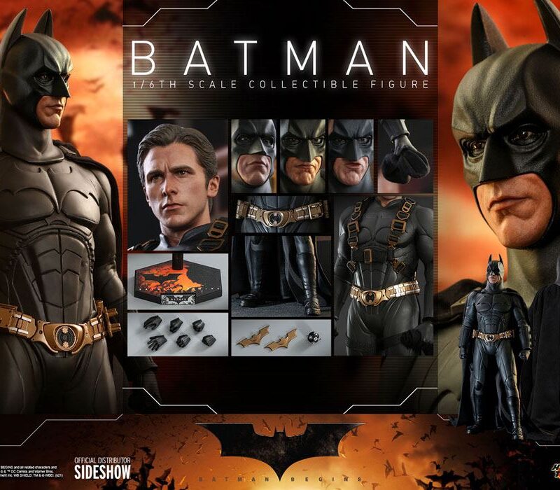 Batman Begins Movie Masterpiece Action Figure 1/6 Batman Hot Toys Exclusive 32 cm