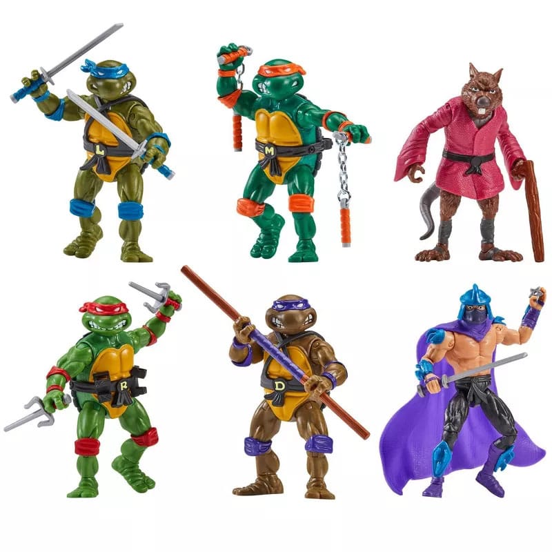 Teenage Mutant Ninja Turtles 6-Pack Action Figures 1988 Remastered heo EU Exclusive