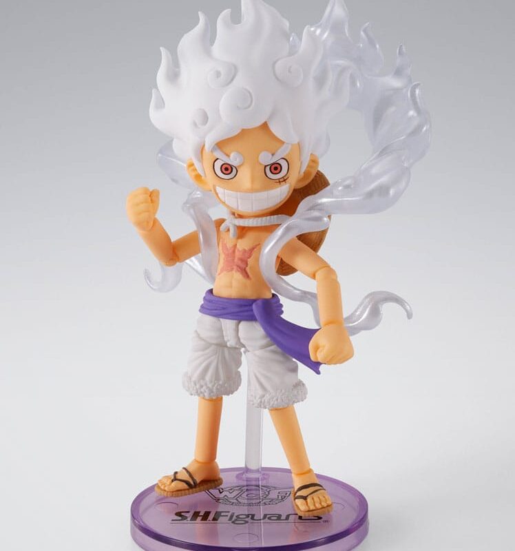 One Piece World Collactable Figures x S.H. Figuarts Action Figure Monkey D. Luffy Gear 5 8 cm