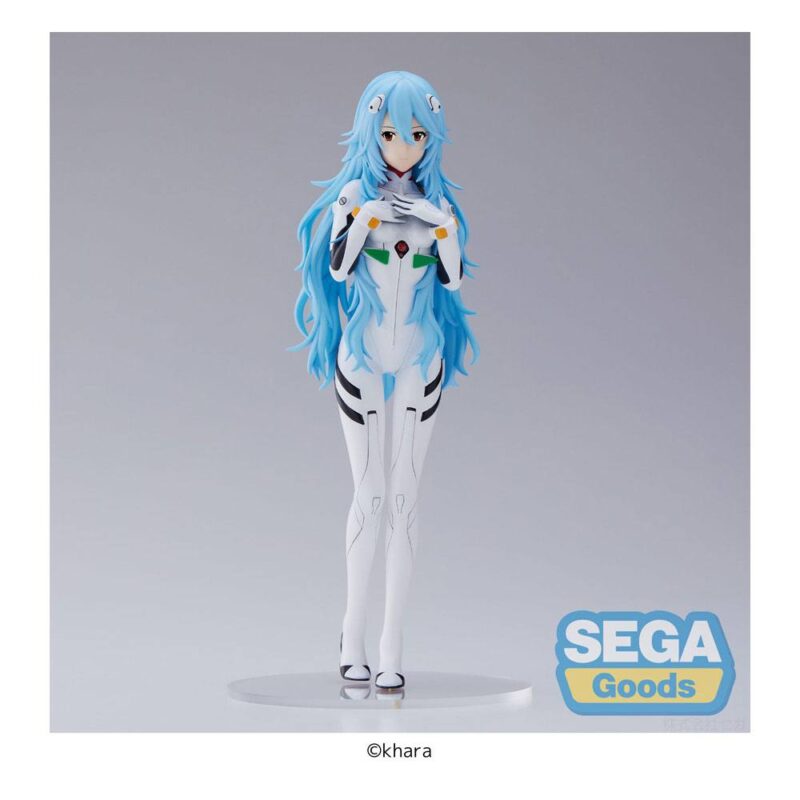 Evangelion: 3.0+1.0 Thrice Upon a Time SPM PVC Statue Rei Ayanami Long Hair Ver. 21 cm