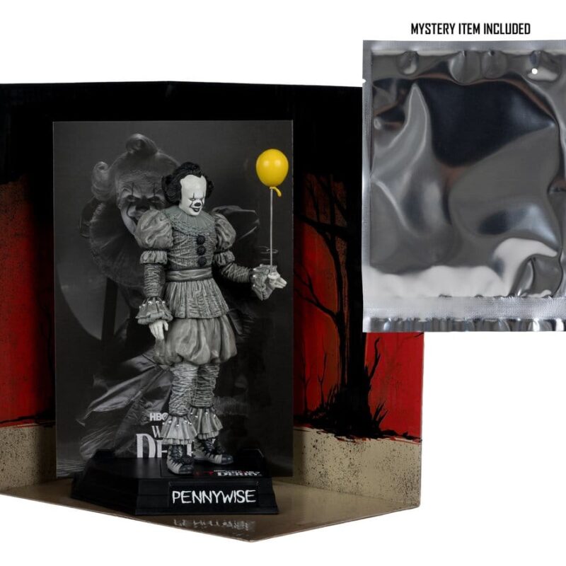 It Welcome to Derry Movie Maniacs Figure Pennywise (Black &amp. White) 16 cm