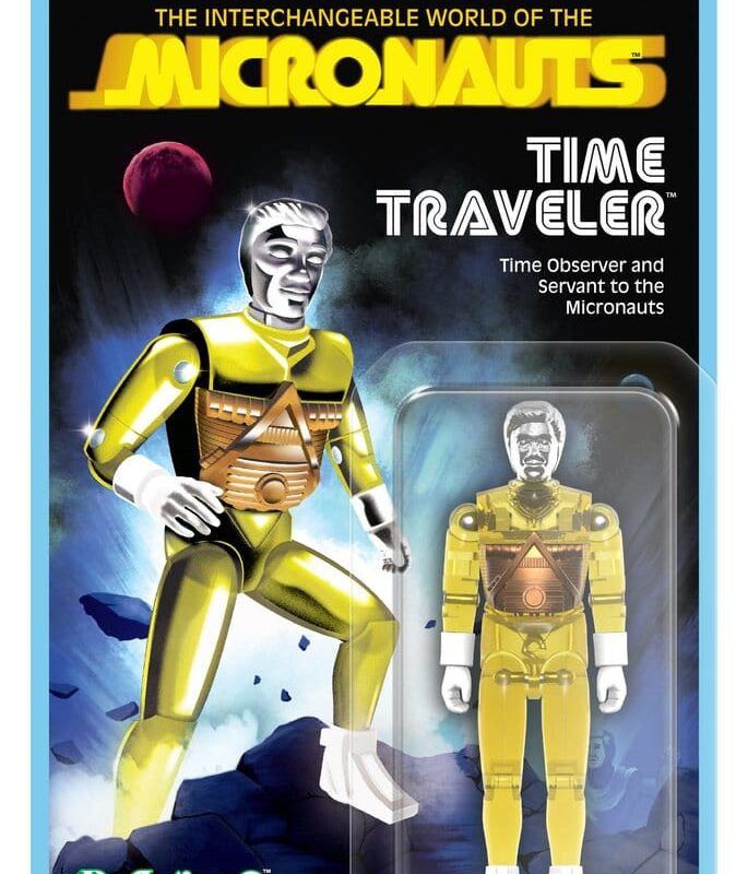 Micronauts ReAction+ Action Figure Wave 03 Time Traveler (Translucent Yellow) 10 cm