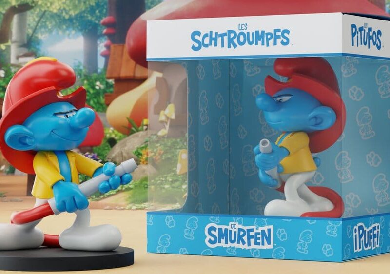 The Smurfs Statue Fireman Smurf 12 cm