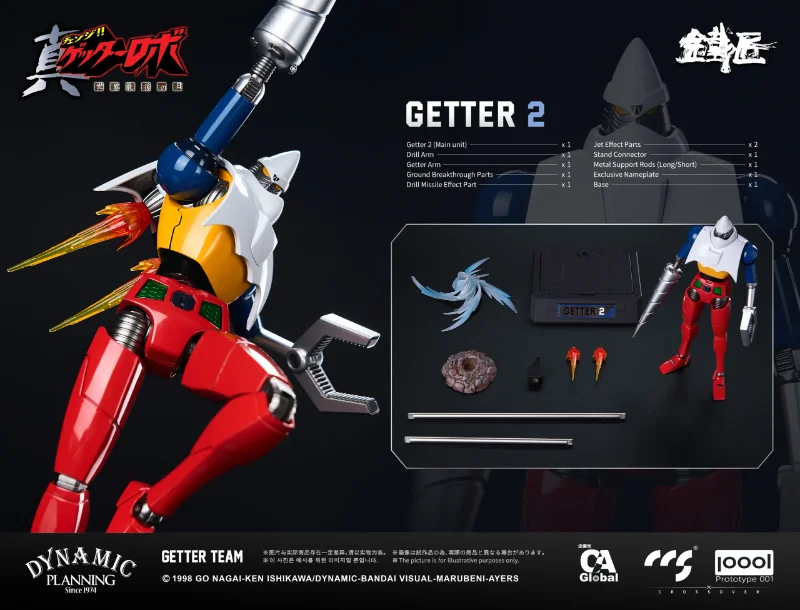 CCS Toys × P001 Cheoljang Getter Team – Getter Robo Armageddon - immagine 3
