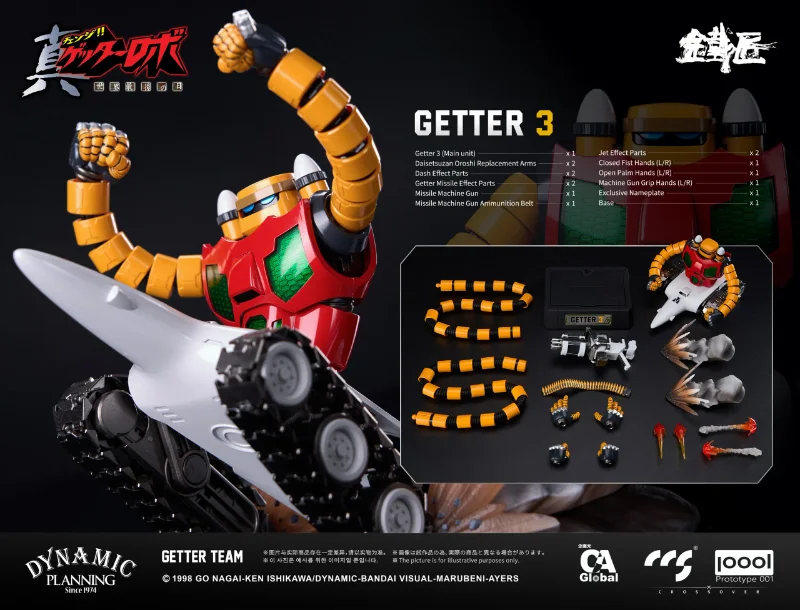 CCS Toys × P001 Cheoljang Getter Team – Getter Robo Armageddon - immagine 4