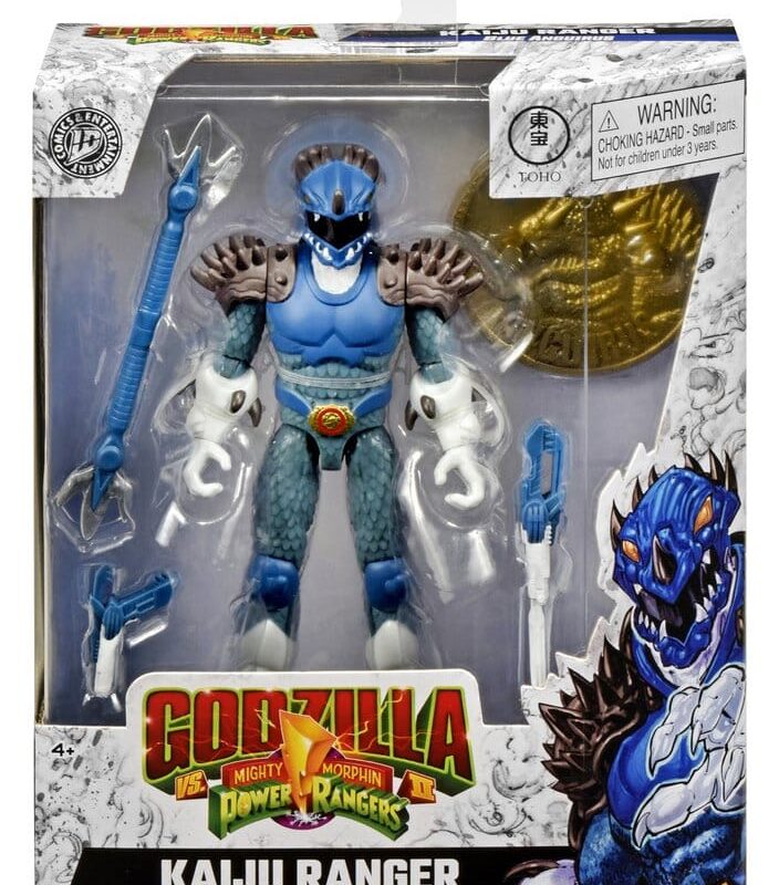 Mighty Morphin Power Rangers x Godzilla Action Figure Blue Anguirus