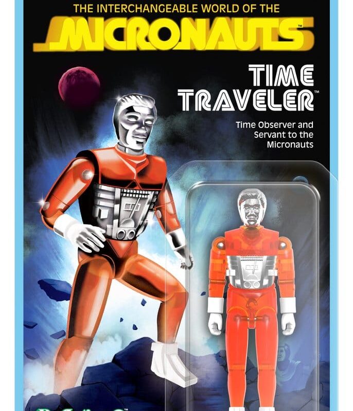 Micronauts ReAction+ Action Figure Wave 04 Time Traveler (Translucent Orange)